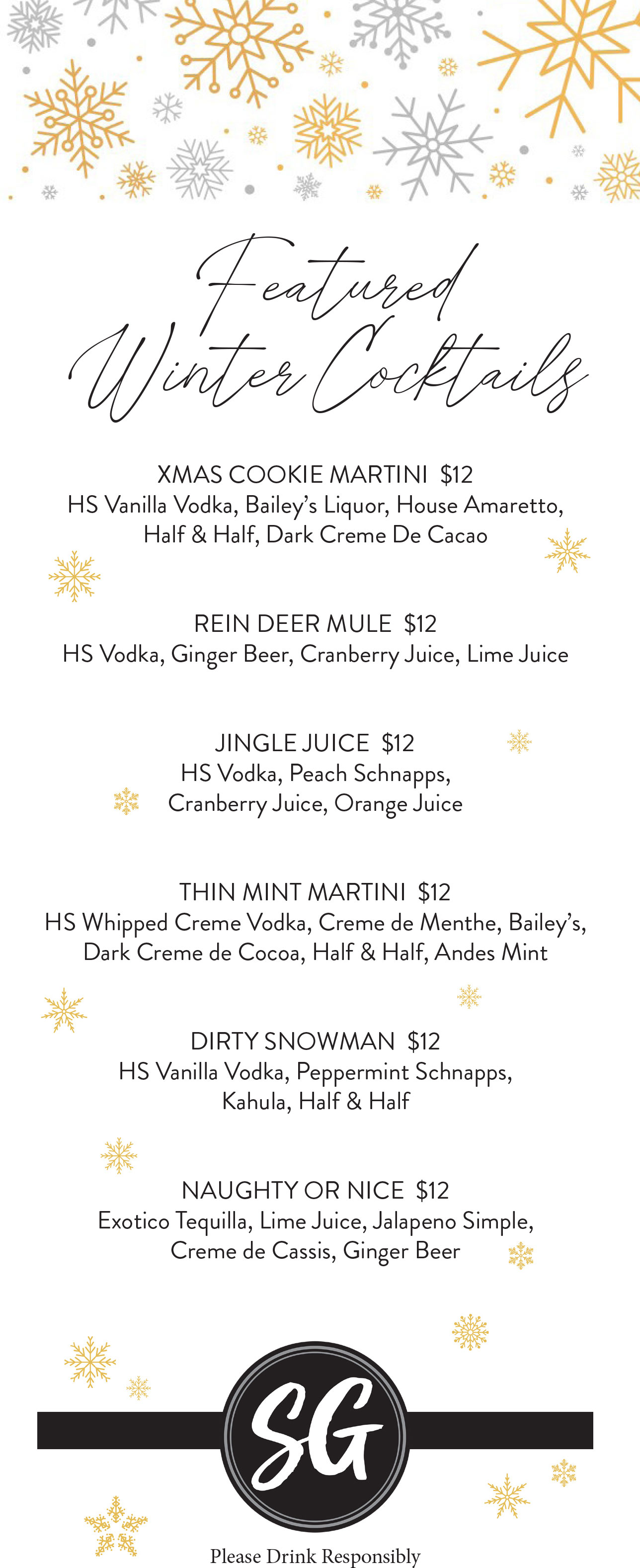 Summit Grill Kitchen Cocktails Dinner Menu