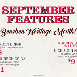 September Bourbon Features