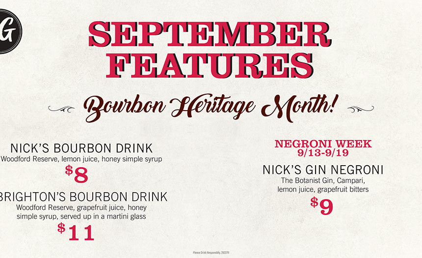 September Bourbon Features