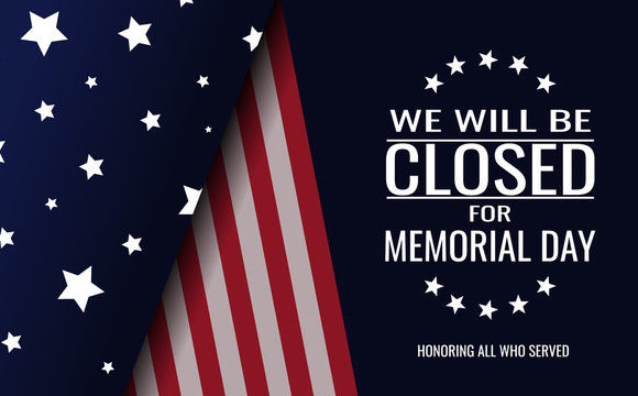 Closed Memorial Day