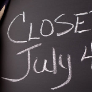 Closed July 4th