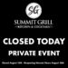 Closed August 15 For Private Event