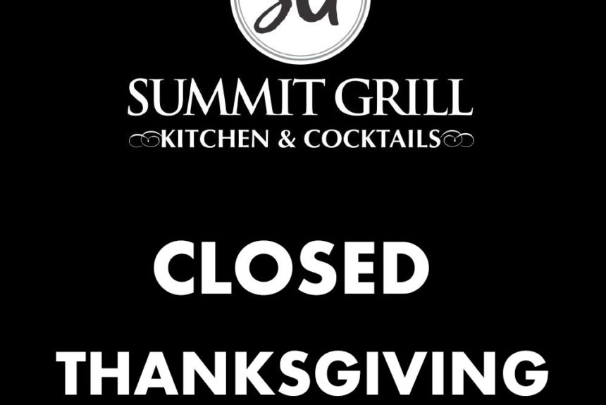 Closed For Thanksgiving