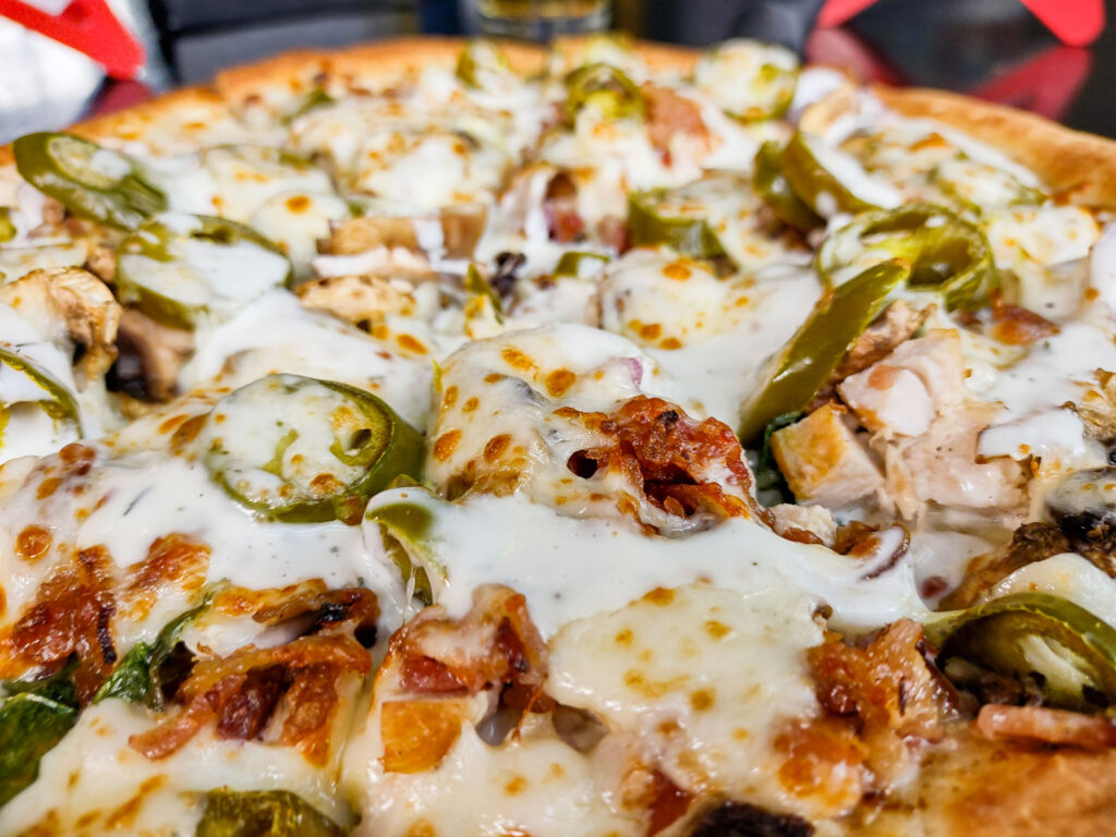 July Pizza Of The Month Supreme Chicken Bacon Ranch