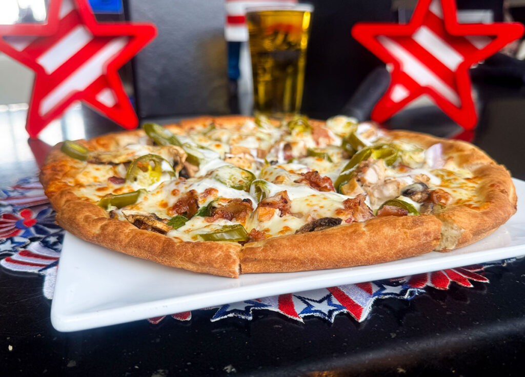 July Pizza Of The Month Supreme Chicken Bacon Ranch