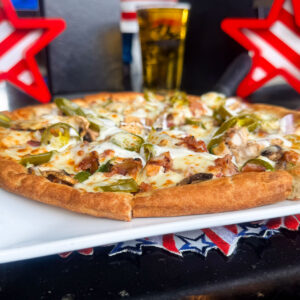 July Pizza Of The Month – Supreme Chicken Bacon Ranch