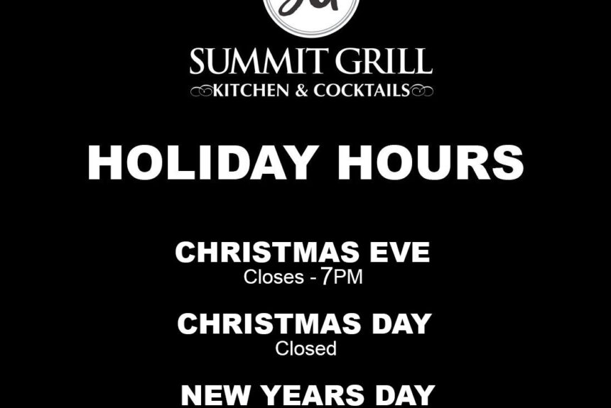Holiday Hours 2025