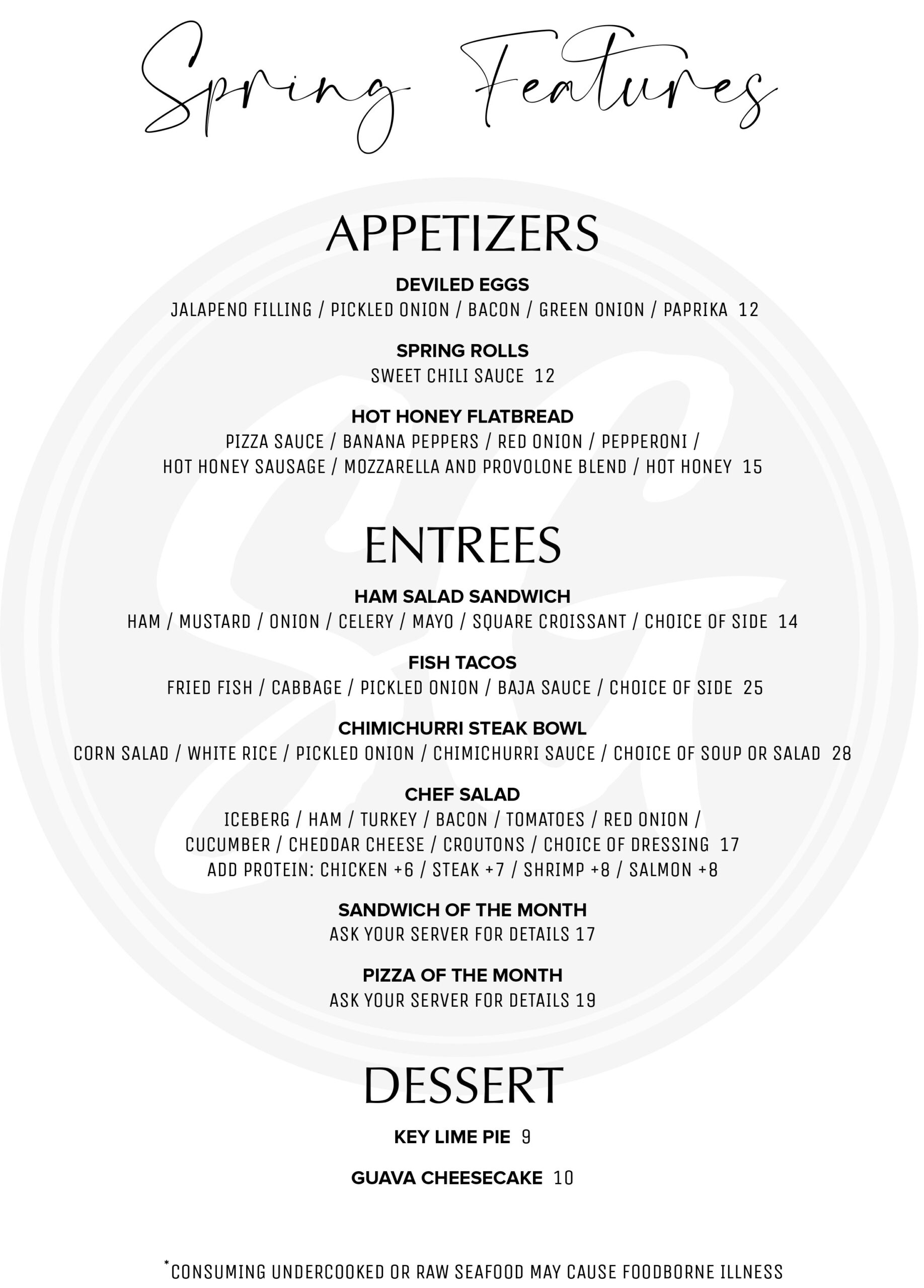 Summit Grill Spring Limited Time Offerings 2026