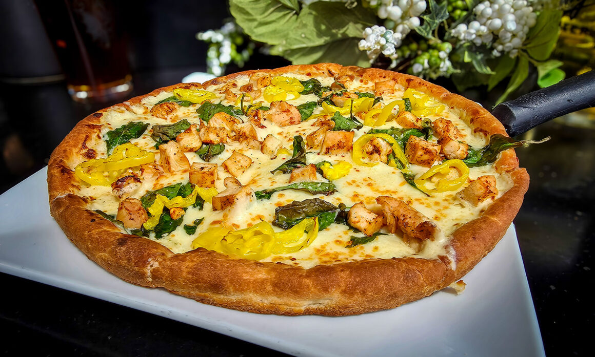 May Pizza Of The Month – Blackened Chicken Alfredo Pizza