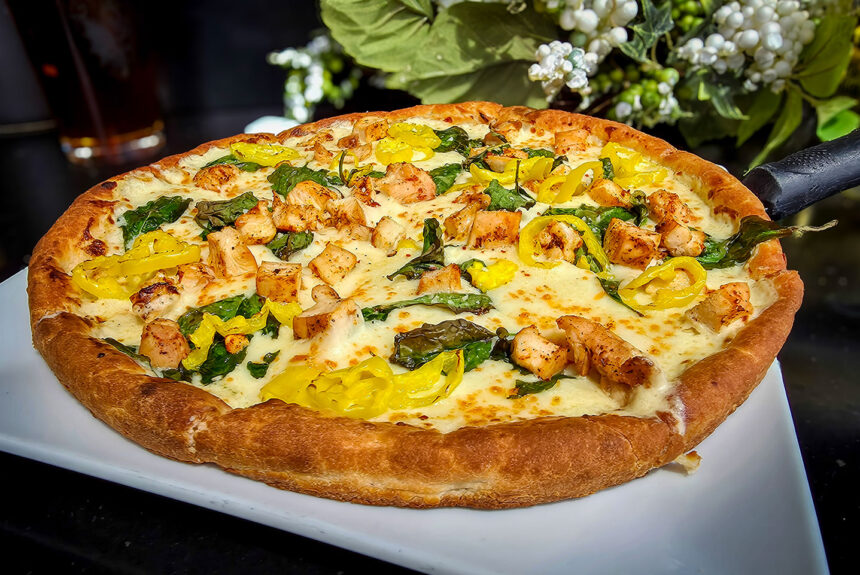 May Pizza Of The Month – Blackened Chicken Alfredo Pizza