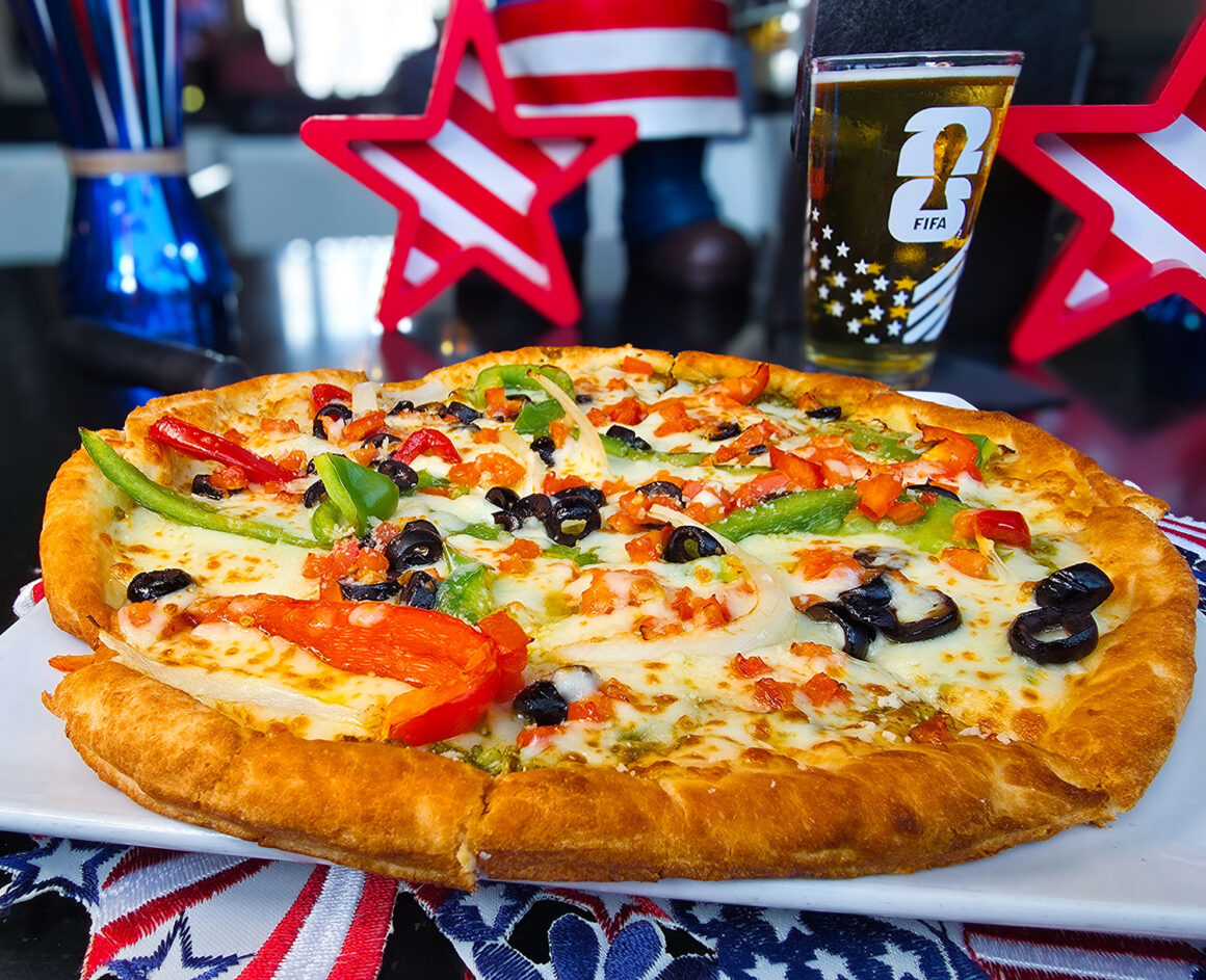 July Pizza Of The Month – The Pesto Veggie Pizza